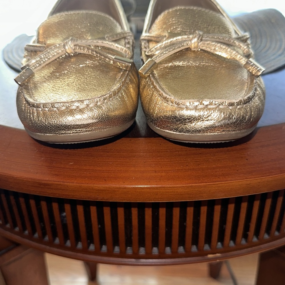 Michael Kors Gold Loafers - Picture 14 of 16